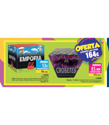 Oferta Pack 2 Baterías: Emporia y Crosetes