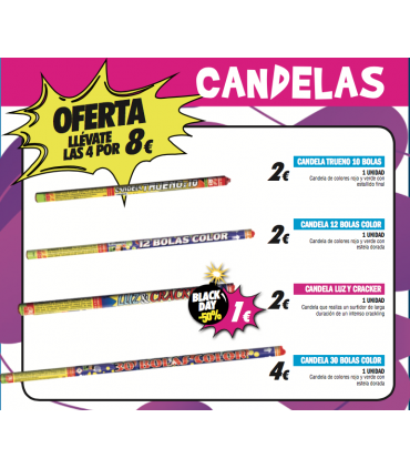 Oferta Pack 4 Candelas